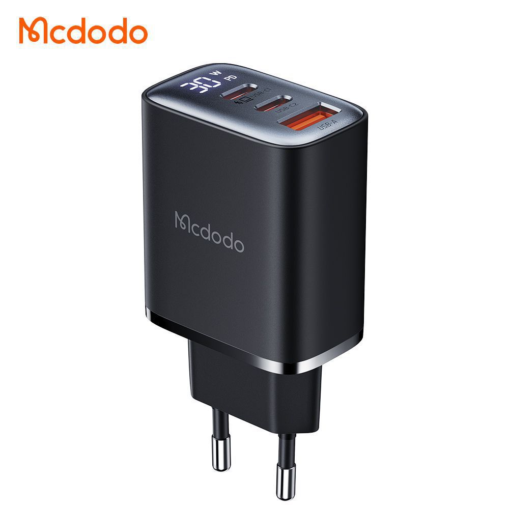 شارژر آداپتور دیواری 3 پورت 30 وات مک دودو مدل MCDODO CH-2180