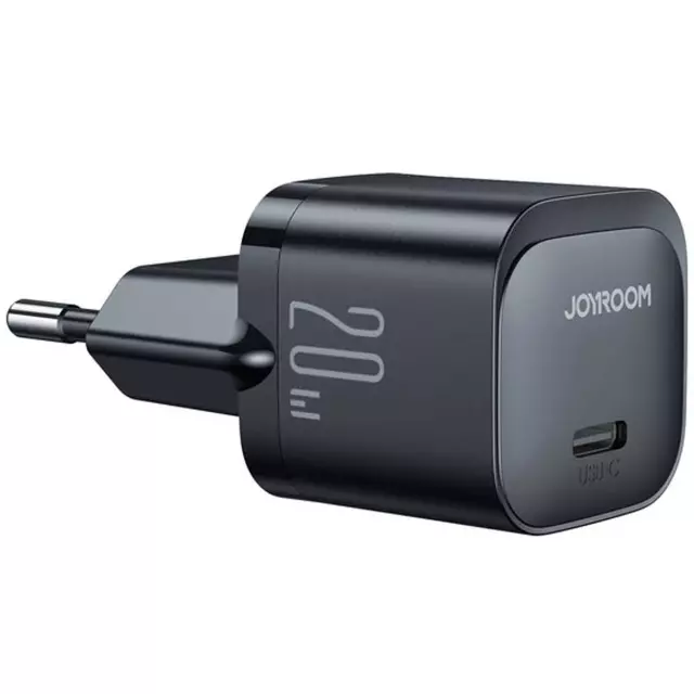 آداپتور شارژ 20 واتی همراه با کابل PD جویروم Joyroom Mini PD Fast Charger With Cable JR-TCF02