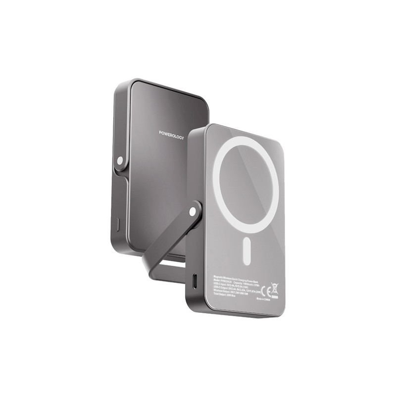 پاوربانک پاورولوژی مدل PPBCHA36 ظرفیت 10000 میلی آمپر ساعت