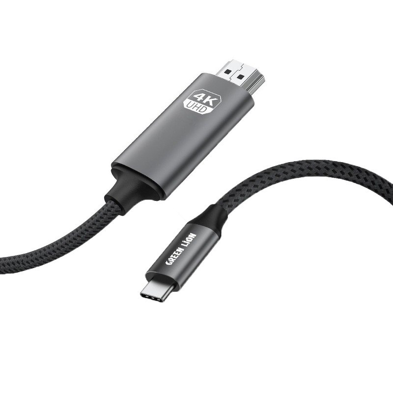 کابل تبدیل USB-C به HDMI گرین لاین مدل 4K طول 2 متر