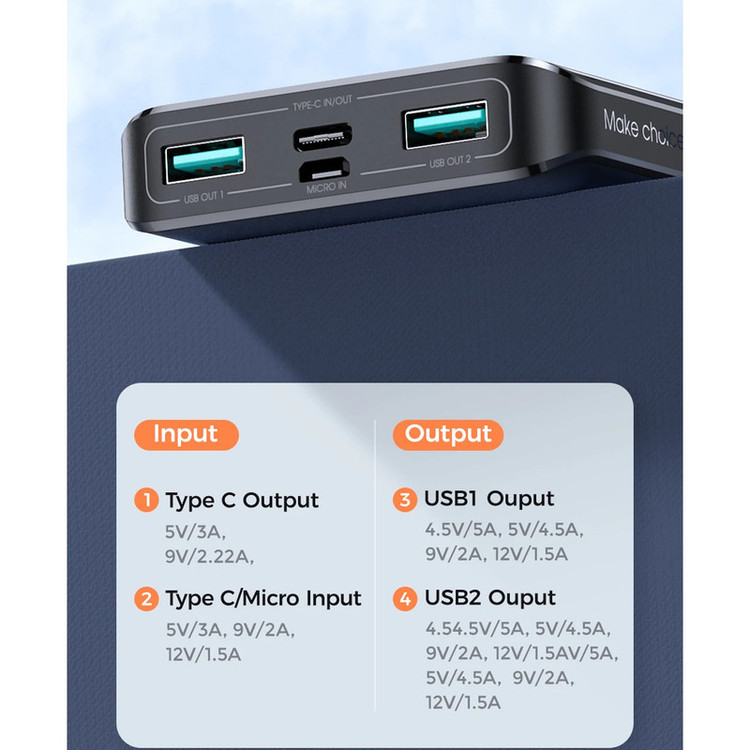 پاور بانک 10000 جویروم Joyroom مدل JR-QP191 MINI